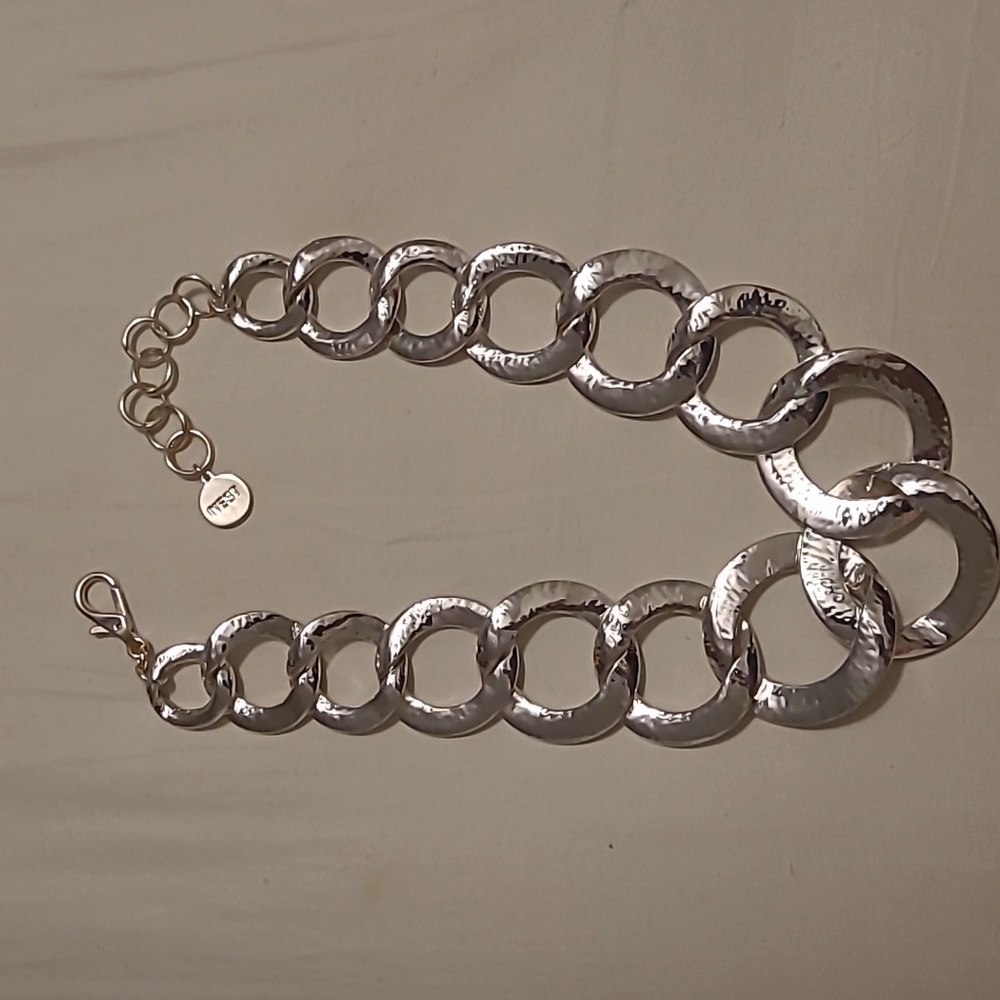 Nest silver chunky necklace